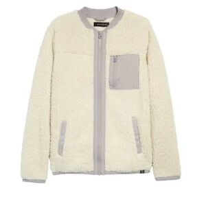 TREASURE & BOND Kids' Ivory Shadow Fleece Jacket Size large 10/12